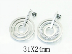 HY Wholesale Earrings 316L Stainless Steel Popular Jewelry Earrings-HY80E0755NL