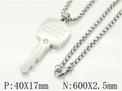 HY Wholesale Necklaces Stainless Steel 316L Jewelry Necklaces-HY09N1427PW