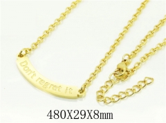 HY Wholesale Necklaces Stainless Steel 316L Jewelry Necklaces-HY22N0051H1