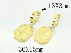 HY Wholesale Earrings 316L Stainless Steel Popular Jewelry Earrings-HY80E0748NW