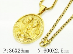 HY Wholesale Necklaces Stainless Steel 316L Jewelry Necklaces-HY09N1384HYY