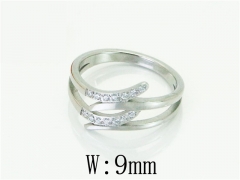HY Wholesale Popular Rings Jewelry Stainless Steel 316L Rings-HY19R1221HGG