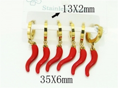 HY Wholesale Earrings 316L Stainless Steel Popular Jewelry Earrings-HY54E0164HJL