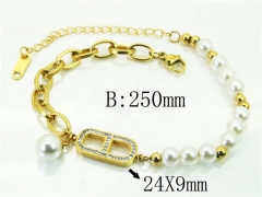 HY Wholesale Bracelets 316L Stainless Steel Jewelry Bracelets-HY80B1593NL