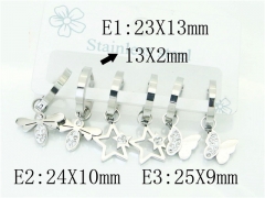 HY Wholesale Earrings 316L Stainless Steel Popular Jewelry Earrings-HY54E0160HJL