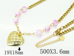 HY Wholesale Necklaces Stainless Steel 316L Jewelry Necklaces-HY80N0634OE