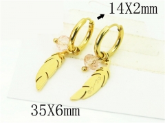 HY Wholesale Earrings 316L Stainless Steel Popular Jewelry Earrings-HY06E0380NG