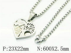 HY Wholesale Necklaces Stainless Steel 316L Jewelry Necklaces-HY09N1435PLE