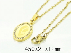HY Wholesale Necklaces Stainless Steel 316L Jewelry Necklaces-HY74N0102LLS