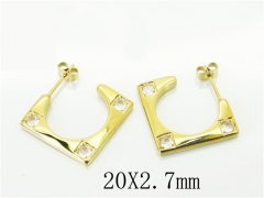 HY Wholesale Earrings 316L Stainless Steel Popular Jewelry Earrings-HY32E0408HKS