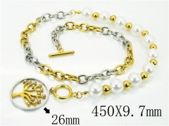 HY Wholesale Necklaces Stainless Steel 316L Jewelry Necklaces-HY80N0676HDL