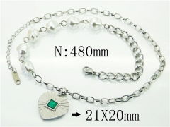 HY Wholesale Necklaces Stainless Steel 316L Jewelry Necklaces-HY80N0646OE