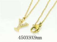 HY Wholesale Necklaces Stainless Steel 316L Jewelry Necklaces-HY12N0577OLY