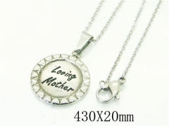 HY Wholesale Necklaces Stainless Steel 316L Jewelry Necklaces-HY74N0012LQ