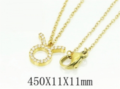 HY Wholesale Necklaces Stainless Steel 316L Jewelry Necklaces-HY12N0541OLG