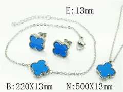 HY Wholesale Jewelry 316L Stainless Steel Earrings Necklace Jewelry Set-HY59S2533HHS