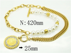 HY Wholesale Necklaces Stainless Steel 316L Jewelry Necklaces-HY80N0648PE
