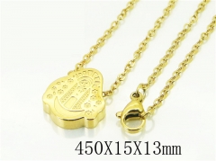 HY Wholesale Necklaces Stainless Steel 316L Jewelry Necklaces-HY74N0109MW