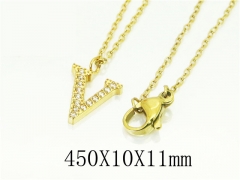 HY Wholesale Necklaces Stainless Steel 316L Jewelry Necklaces-HY12N0574OLV