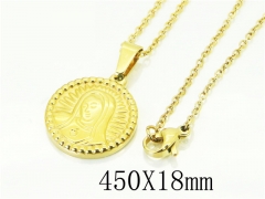 HY Wholesale Necklaces Stainless Steel 316L Jewelry Necklaces-HY74N0079MW