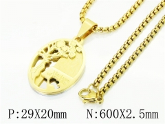 HY Wholesale Necklaces Stainless Steel 316L Jewelry Necklaces-HY09N1405HHQ