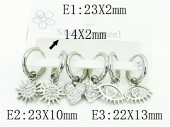 HY Wholesale Earrings 316L Stainless Steel Popular Jewelry Earrings-HY54E0166HJL
