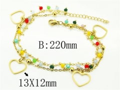 HY Wholesale Bracelets 316L Stainless Steel Jewelry Bracelets-HY24B0165PW