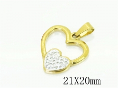 HY Wholesale Pendant Jewelry 316L Stainless Steel Jewelry Pendant-HY62P0203JX
