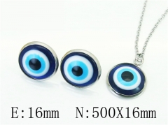 HY Wholesale Jewelry 316L Stainless Steel Earrings Necklace Jewelry Set-HY91S1552LW
