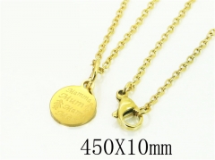 HY Wholesale Necklaces Stainless Steel 316L Jewelry Necklaces-HY74N0091KL