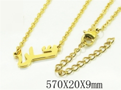 HY Wholesale Necklaces Stainless Steel 316L Jewelry Necklaces-HY74N0117KW