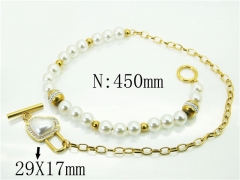 HY Wholesale Necklaces Stainless Steel 316L Jewelry Necklaces-HY80N0657PR