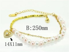HY Wholesale Bracelets 316L Stainless Steel Jewelry Bracelets-HY80B1586OLS