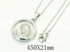 HY Wholesale Necklaces Stainless Steel 316L Jewelry Necklaces-HY74N0008MLS