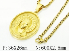 HY Wholesale Necklaces Stainless Steel 316L Jewelry Necklaces-HY09N1374HBB