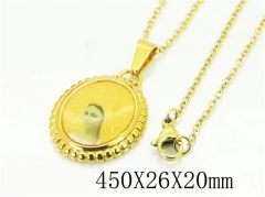 HY Wholesale Necklaces Stainless Steel 316L Jewelry Necklaces-HY74N0096ML