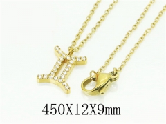 HY Wholesale Necklaces Stainless Steel 316L Jewelry Necklaces-HY12N0551OLD