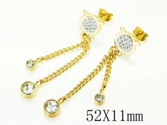 HY Wholesale Earrings 316L Stainless Steel Earrings-HY60E1107KLT