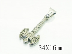 HY Wholesale Pendant Jewelry 316L Stainless Steel Jewelry Pendant-HY39P0555JV