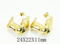 HY Wholesale Earrings 316L Stainless Steel Popular Jewelry Earrings-HY16E0107OG