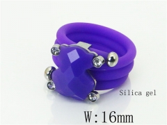 HY Wholesale Popular Rings Jewelry Silica Gel And Stainless Steel 316L Rings-HY64R0851HHD