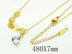 HY Wholesale Necklaces Stainless Steel 316L Jewelry Necklaces-HY19N0505OC