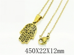 HY Wholesale Necklaces Stainless Steel 316L Jewelry Necklaces-HY74N0164LL