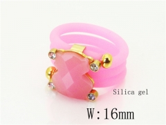 HY Wholesale Popular Rings Jewelry Silica Gel And Stainless Steel 316L Rings-HY64R0854HIB