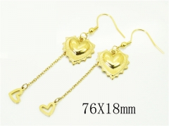 HY Wholesale Earrings 316L Stainless Steel Popular Jewelry Earrings-HY92E0102HMW