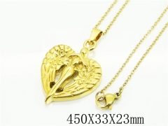 HY Wholesale Necklaces Stainless Steel 316L Jewelry Necklaces-HY74N0128MR