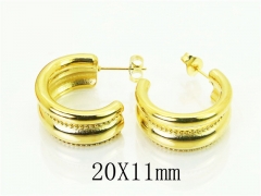 HY Wholesale Earrings 316L Stainless Steel Popular Jewelry Earrings-HY16E0156OW