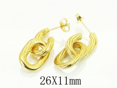 HY Wholesale Earrings 316L Stainless Steel Popular Jewelry Earrings-HY16E0133OA