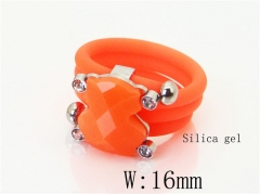 HY Wholesale Popular Rings Jewelry Silica Gel And Stainless Steel 316L Rings-HY64R0848HHU