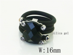 HY Wholesale Popular Rings Jewelry Silica Gel And Stainless Steel 316L Rings-HY64R0853HHA